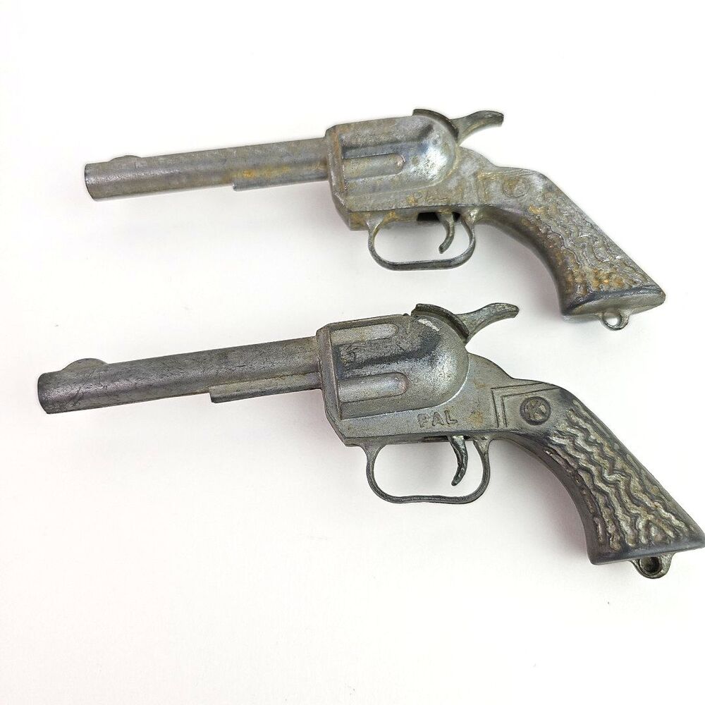 Vintage PAL Mini Cap Gun Die Cast Toy Revolver Western Cowboy